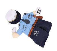 Mipcase Déguisement pour Chat Vêtements Funky en Tissu Doux Costume de Policier Accessoire pour Animaux de Compagnie pour et