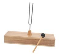 Mipcase Diapason avec Boîte Bois pour Éducation Instrument de Vibration Expérimentale Tuner pour Enseignement Musical et Expériences Scientifiques Couleur Couleur