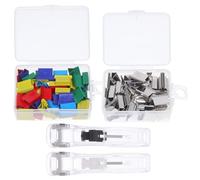 Mipcase Distributeur de Pinces Métalliques Transparentes Compactes avec Clips Rechargeables Organiseur de Bureau et Scolaire pour Gestion Rapide et Soignée des Documents