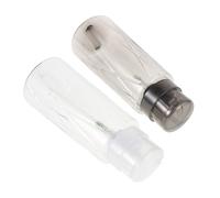Mipcase Distributeur de Vernis à Ongles Transparent avec Verrouillage Sécurisé Flacon Vide Noir Doseur Fuites pour Dissolvant et Soin des Ongles Déplacement