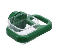 Mipcase Distributeur d'eau Automatique pour Oiseaux en Cage Abreuvoir Anti-Goutte Vert Carré Système Suspendu Gain de Place Compatible Perruches Lapins Cochons d'Inde et Chinchillas