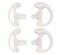 Mipcase Embouts Auriculaires Transparents en Silicone pour Radios Bidirectionnelles - Taille Moyenne, Lot de 2 Paires, Compatibles Écouteurs à Tube Acoustique, Insert Oreille Souple