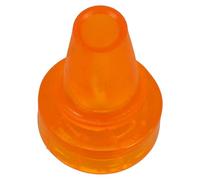Mipcase Embouts de Canne de Marche en Plastique Orange, Coussinets Antidérapants pour Béquilles et Bâtons de Randonnée, Adaptés aux Cannes Simples et Doubles