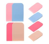 Mipcase Ensemble 8 Pcs Pinceaux Applicateurs Fond de Teint en Silicone Étanches, Multicolores pour Maquillage Visage et Application Masque, Nettoyage Facile, Doux pour Peau Sensible