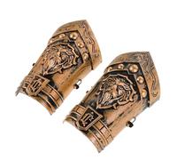 Mipcase Ensemble D'armure de Pirate en Plastique Résistant avec Bouclier Dragon et Corne, Brassards Médiévaux, Masque et Épée, Costume de Chevalier pour Garçon et Filles et Adultes,