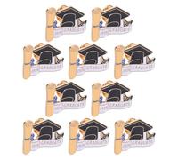 Mipcase Ensemble de 10 Broches Émaillées pour Remise de Diplôme 2026, Épinglettes Métal Mignonnes à Porter Revers, Accessoires Souvenirs pour Fêtes Scolaires et Présents