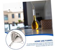 Mipcase Entonnoir Inox avec Filtre Mailles pour Huile Vin et Sauce Soja Transfert Liquide et Accessoire Cuisine Polyvalent