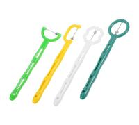 Mipcase Entraîneur de Langue pour Rééducation et Exercices Oraux, 4pcs en Plastique et Acier Inoxydable, Améliore la Flexibilité de la Langue, la Prononciation et le Développement Oral,