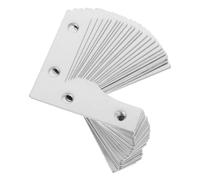 Mipcase Équerre Métallique Plate en Acier Inoxydable L avec Quatre Trous, Support Robuste et Polyvalent pour Meubles et Objets en Bois, Usage Professionnel et Domestique