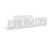 Mipcase Étagère Murale en Acrylique Blanc pour Rangement Organisé et Affichage de Disques Vinyles, Support Vertical pour Mur de Maison ou Dortoir