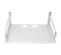 Mipcase Étagère Murale et Plusieurs Sections en Aluminium Argenté pour Organisation des Appareils Ventilation Optimale, Design Minimaliste pour Chambres et Salles de Réunion