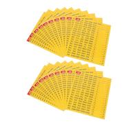 Mipcase Étiquettes Autocollantes Électriques Étanches Numérotées 20 Feuilles pour Boîte de Distribution Électrique Réutilisables pour Identification Panneaux et Disjoncteurs Marquage