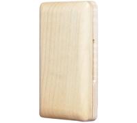 Mipcase Étui à Anches en Bois Naturel pour Hautbois Boîte de Rangement Compacte pour 2 Anches Porte-Anches Solide et Portable Accessoire Pratique pour Musiciens D’Instruments à Vent