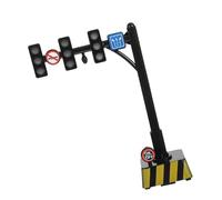 Mipcase Feu de Signalisation Interactif pour Garçon Fille Modèle de Panneau Routier Éducatif Lampe Stop Miniature Aide à Lapprentissage Sécurité Routière et Jeu Éducatif Polyvalent