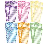 Mipcase Feuilles de Budget Perforées Colorées 50 Pcs pour Classeur à Trous, Papier à Insérer pour Planificateur Budgétaire, Recharge de Suivi des Dépenses Quotidiennes, Outil Pratique