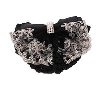 Mipcase Filets à Cheveux Et Pinces à Chignon 2 Pièces Taille Standard Noir Pour Femmes Employées Coiffure Professionnelle Bureau