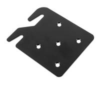 Mipcase Fixation de Rail de Lit en Métal Noir Support Robuste pour Cadre de Lit Quincaillerie de Remplacement Crochet de Barrière Accessoire pour Meubles 1 Pièce