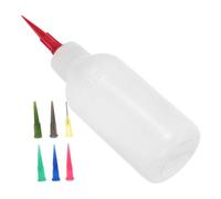 Mipcase Flacon à Aiguille pour Poterie, Lot 1 Set 50ml, Plastique Métal | Application Précise, Lissage Homogène, Retouches Fines, pour Argile, Atelier, Embouts de Rechange Inclus