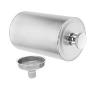 Mipcase Flasque Acier Inoxydable Portable avec Entonnoir Flacon à Vin pour Activités Extérieures et Étanche pour Camping et Randonnée