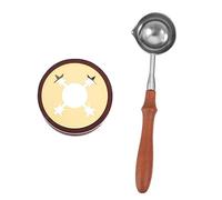 Mipcase Fourneau de Fusion pour Cachet de Cire avec Cuillère Réchaud Rétro pour Sceau de Cire DIY Kit de Scellement Pratique pour Fabrication de Cachets