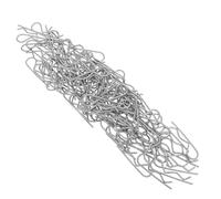 Mipcase Goupilles Fendues en Acier Inoxydable Forme R, Lot de 100 Pièces M2 X 50 Mm, Clips de Fixation pour Attelage Remorque, Résistantes Haute Sécurité pour Tondeuse et Mécanique