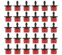 Mipcase Goutteurs D'irrigation Réglables Micro-Irrigation Jardin 200 Pcs, Débit Variable 8 Trous, Compatibles Tubes PE 4-7 Mm, Arrosage Plantes en Pot Arbustes Fruits Fleurs