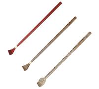 Mipcase Grattoir à Dos en Bois Naturel 3 Pièces Lot Multifonction pour Massage Antidérapant Soulagement Démangeaisons Usage Personnel et Seniors