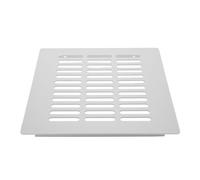 Mipcase Grille d'Aération en Alliage d'Aluminium 200 MM Argentée pour Meuble Couvercle de Ventilation à Persiennes Compact Ventilation Optimale pour Placard Meuble à Chaussures la
