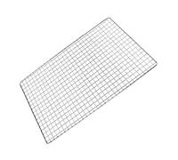 Mipcase Grille de Cuisson en Acier Inoxydable pour Barbecue Panier de Barbecue Carré Trous Carrés 26 X 44 Cm pour Cuisson Extérieure Hôtels Cuisines Restaurants