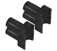 Mipcase Guide de Rail de Siège Conducteur pour Fauteuil Roulant Support pour Fauteuil Roulant U en Plastique Noir 4pcs du Bruit et Stabilité du Cadre et Transport Chairs Personnes Âgées