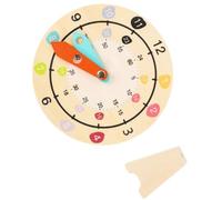 Mipcase Horloge en Bois Éducatif pour Garçon et Filles Design Numérique, Promoteur de Coordination Main-œil et Apprentissage Mathématique, pour Éveil Préscolaire
