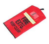 Mipcase Housse de Protection pour Extincteur D'incendie Rouge, Tissu Imperméable Bande Réfléchissante, Installation Facile pour Usage Commercial et Résidentiel