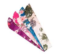 Mipcase Housses pour Éventails Portables 4 Pièces en Satin Pliable Pochette de Protection pour Éventail Japonerie Usage Quotidien Femme Transport Facile