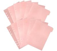 Mipcase Intercalaires A5 pour Classeur Onglets Amovibles en Pp Rose, Lot de 12 Séparateurs de Pages pour Cahier et Agenda, Diviseurs Pratiques pour Organisation Scolaire et Bureau