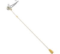 Mipcase Interrupteur à Chaîne pour Lampe DIY Doré Remplacement pour Plafonnier Robuste et Résistant pour Garage Atelier et Cave