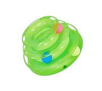 Mipcase Jouet Interactif pour Chat à Niveaux Vert Plateau Rotatif pour Stimuler L'Activité des Chats d'Activités pour Animaux de Compagnie pour Renforcer la Relation