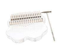 Mipcase Kalimba Touches Portable Cristal Transparent Piano à Pouce et Facile à Jouer Instrument Musical Débutant pour Cadeau Noël et Anniversaire