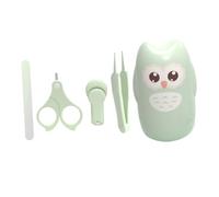 Mipcase Kit Coupe-ongles Bébé Sécurité Ciseaux, Lime Et Étui Mince, Couleur Menthe, Soins Naissance -né Nourrisson, Ensemble Complet Pour Bébé Fille Garçon