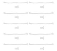 Mipcase Kit de 20 Mèches pour Lampes à Huile de Laboratoire - 10 Mèches en Coton et 10 Supports en Céramique - Compatible Torches Tiki et Lampes à Pétrole - Flamme Stable pour Éclairage