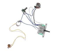 Mipcase Kit de Faisceau de Câblage pour Guitare Électrique avec Potentiomètre Haute Précision Interrupteur Positions et Jack Cuivre Accessoires de Contrôle de Tonalité pour Performances