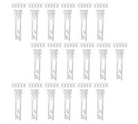 Mipcase Kit de Réparation Blanc pour Stores Verticaux en Plastique 18 Ensembles Tiges et Engrenages Accessoires Compatibles pour Rideaux, Utilisation Maison Chambre