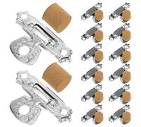 Mipcase Kit de Réparation Hulusi 15 Pièces en Métal, Bouchons pour Trous de Rosace, Accessoires D’entretien D’instruments de Musique Folkloriques, Pièces Détachées Solide pour Flûte