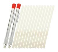 Mipcase Kit D'outils de Soudage avec Porte-pierres à Savonnette et Stylos Stéatite avec Recharges, Structure à Bague Vissée, pour Marquage sur Acier et Aluminium en Construction