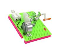 Mipcase Kit Manuel de Générateur à Main pour Expérience Scientifique Éducatif DIY Modèle pour Garçon Fille Stimulation Curiosité et Compétences