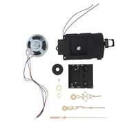 Mipcase Kit Mécanisme Horloge Murale Silencieux Sonnerie Musicale Aiguilles Noires et Haut-Parleur Intégrés Compatible Réparation Pendule DIY Pièces Détachées Précises pour Horlogerie