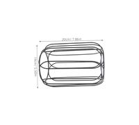 Mipcase Lampadaire Forgé Style Américain Abat Jour Cage Métallique pour Ampoule Compatible Plafonnier et Lampe Pied Protection Vintage pour Cuisine Bar Salon et Salle à Manger