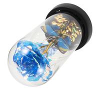 Mipcase Lampe Dôme en Verre avec Rose Préservée LED Bleue et en Feuille d'or, Décoration Romantique Maison, Cadeau pour Maman Fête des Mères