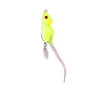 Mipcase Leurre De Pêche Souris Topwater Appât De Simulation De Souris 12.00 Cm Crochets À Double Ardillon Yeux 3D pour Eau Douce Lancer Longue Portée Appât Artificiel