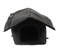 Mipcase lit pour Animaux de Compagnie Maison de Chien pour Chien en Plein air Dehors Animal de Compagnie nid pupphub Puppy abri pour Chien Respirant Refuge pour Animaux Chiffon Black