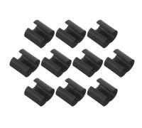 Mipcase Lot de 10 Clips de Câble pour VTT, Guide de Gaine à Double Fente, Support de Câble en Plastique Noir, Fixation Résistante pour Freins et Dérailleur, Accessoire Vélo pour Cyclisme